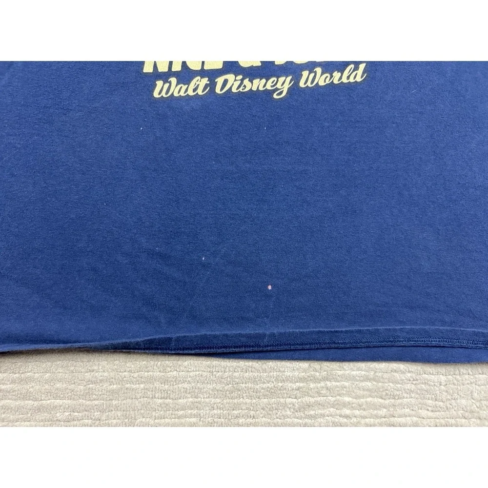 Disneyland Shirt Mens 2XL‎ Blue Short Sleeve Turkey Leg Graphic Print Cotton